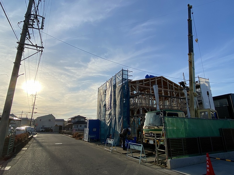 青木島町大塚の建売住宅、建前です！
