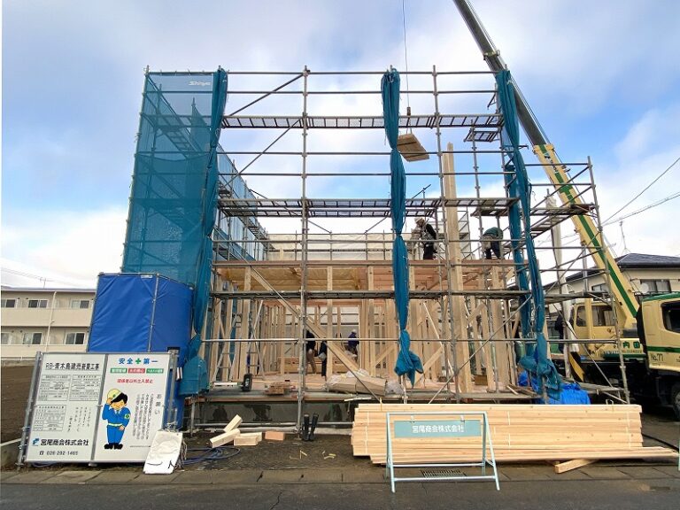 青木島町大塚の建売住宅、建前です！ 宮尾商会株式会社
